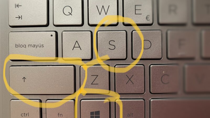 Atajos teclado: Captura pantalla Windows