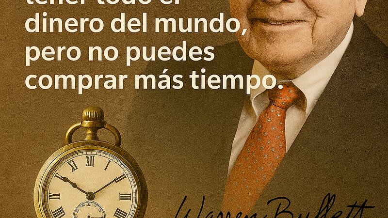 El tiempo es el único activo que no puedes comprar