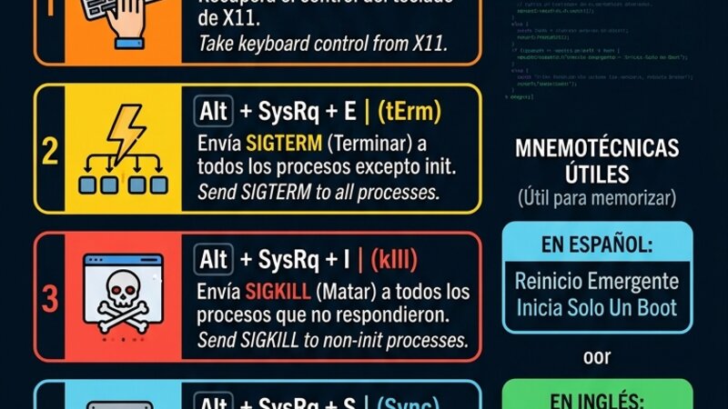 REISUB Guia de emergencia ☠ para Linux