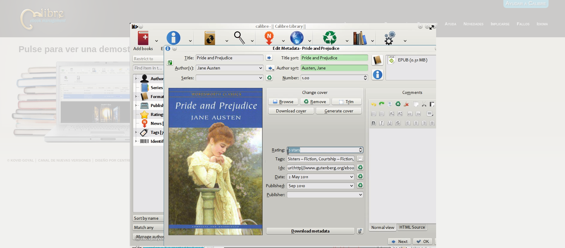Video manual Calibre