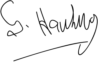 Firma de Stephen Hawking