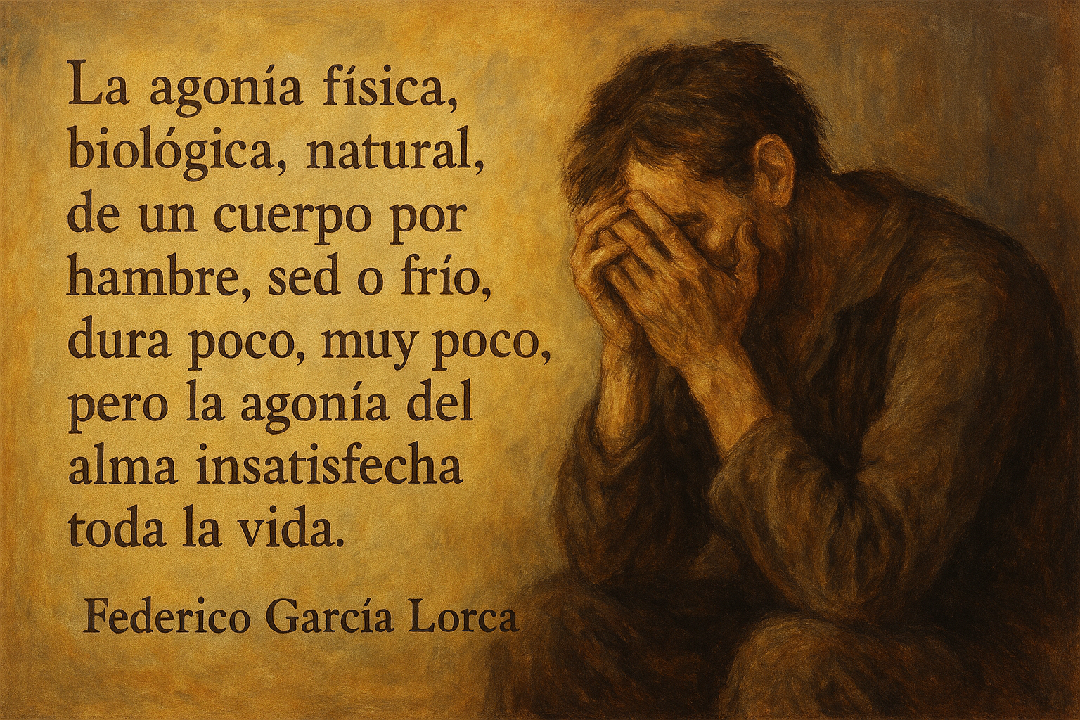 La agonía física biológica