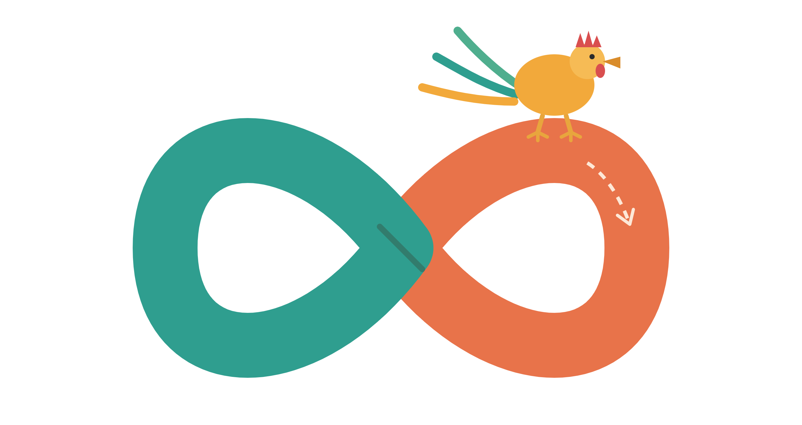 ¿Por qué la gallina cruzó la cinta de Möbius?