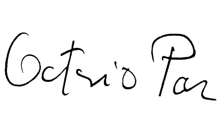 Firma de Octavio Paz